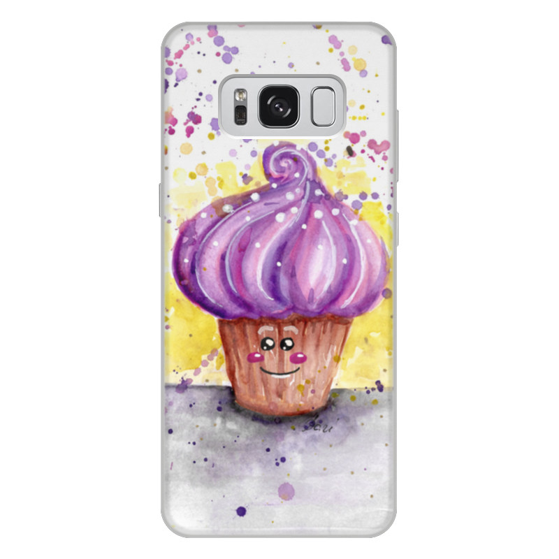 Printio Чехол для Samsung Galaxy S8 Plus, объёмная печать Сладкий кексик re pa чехол накладка soft sense для samsung galaxy a12 с 3d принтом three scratches розовый