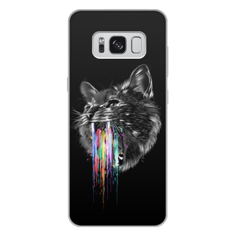 Printio Чехол для Samsung Galaxy S8 Plus, объёмная печать Радужный кот