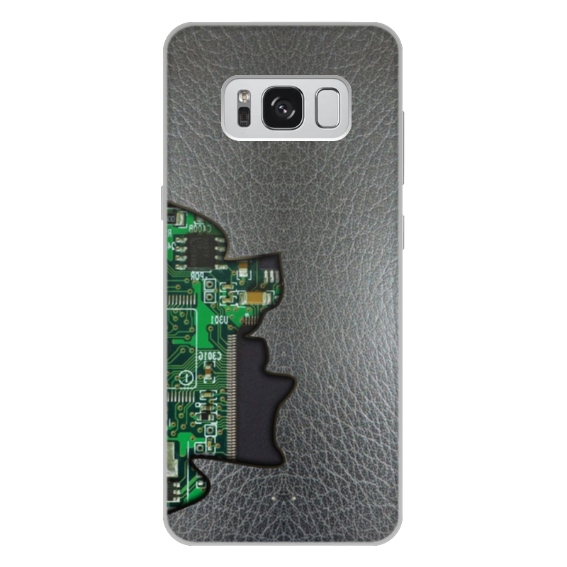 Printio Чехол для Samsung Galaxy S8 Plus, объёмная печать Внутренний мир телефона (микросхема). printio чехол для samsung galaxy s8 plus объёмная печать внутренний мир телефона шестеренки