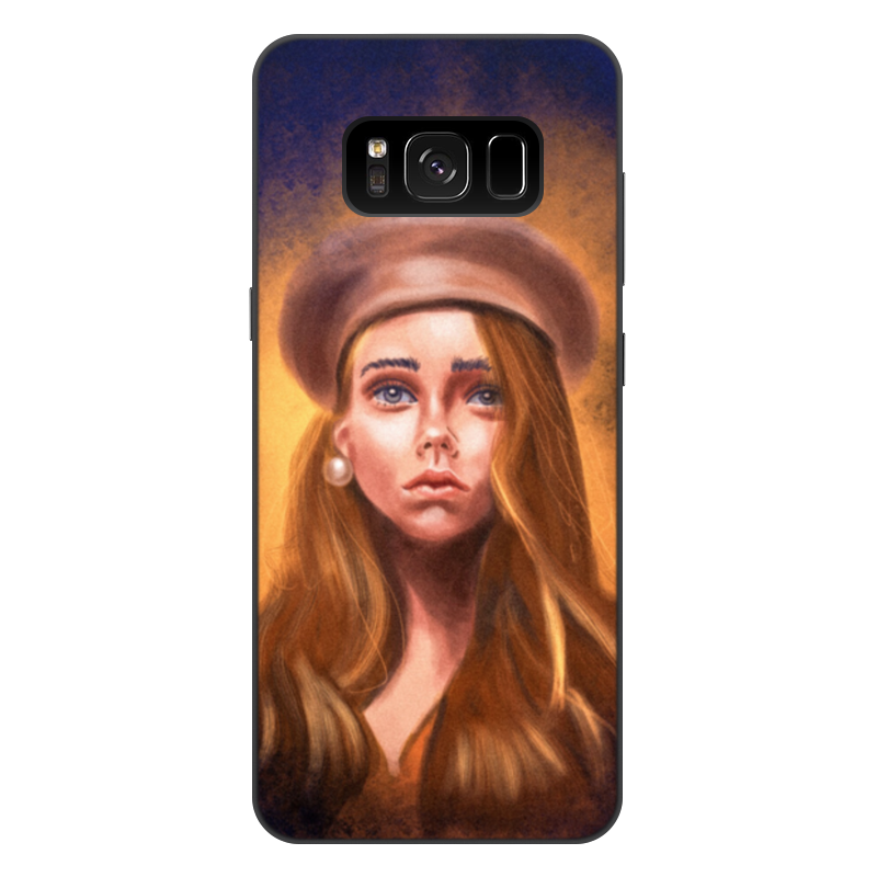 Printio Чехол для Samsung Galaxy S8 Plus, объёмная печать Девушка в шляпе жидкий чехол с блестками девушка в шляпе на samsung galaxy a8 самсунг галакси а8 плюс 2018