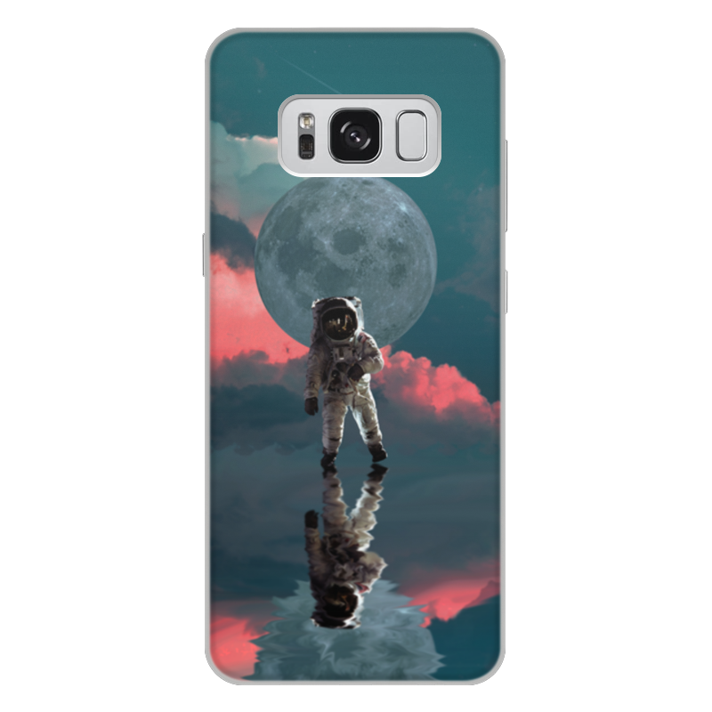 Printio Чехол для Samsung Galaxy S8 Plus, объёмная печать Космонавт астронавт printio чехол для samsung galaxy s8 объёмная печать космический единорог модный дизайн