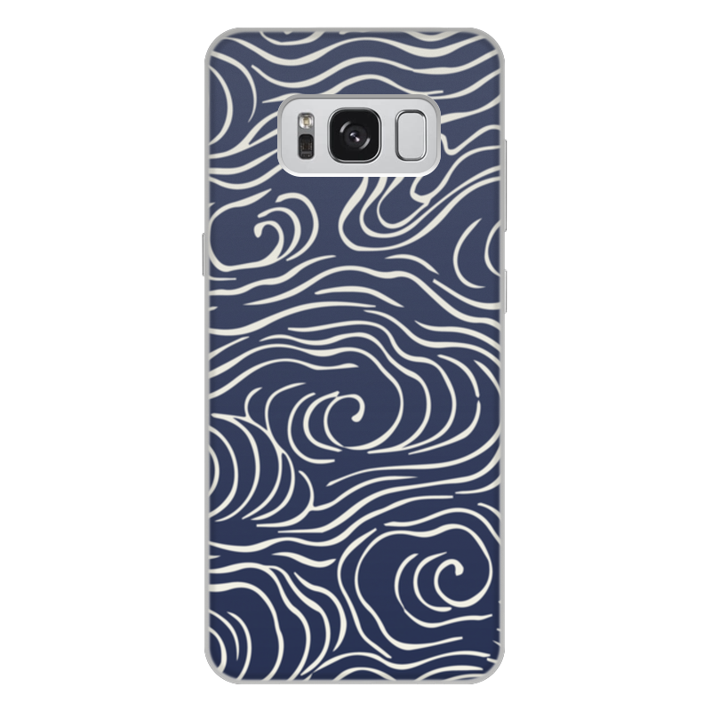 Printio Чехол для Samsung Galaxy S8 Plus, объёмная печать Волны printio чехол для samsung galaxy s8 plus объёмная печать кит и волны