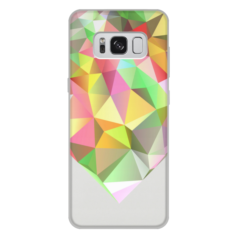 Printio Чехол для Samsung Galaxy S8 Plus, объёмная печать Полигональный узор printio чехол для samsung galaxy s8 plus объёмная печать узор цветов