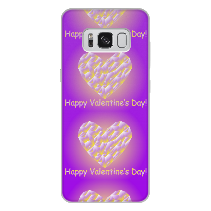 Printio Чехол для Samsung Galaxy S8 Plus, объёмная печать Low poly heart