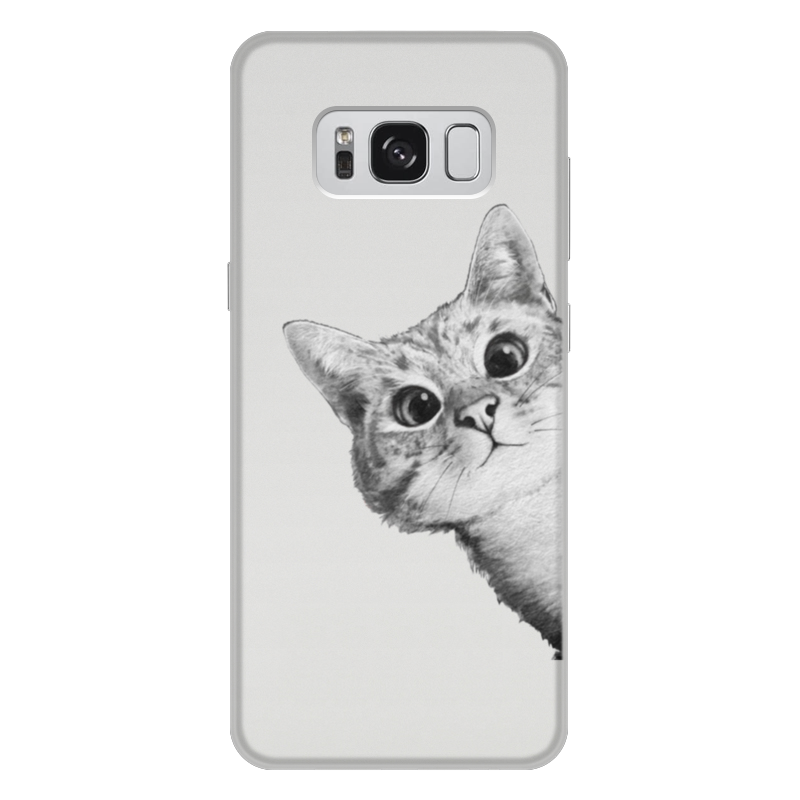 Printio Чехол для Samsung Galaxy S8 Plus, объёмная печать Любопытный кот printio чехол для samsung galaxy s8 plus объёмная печать родная земля