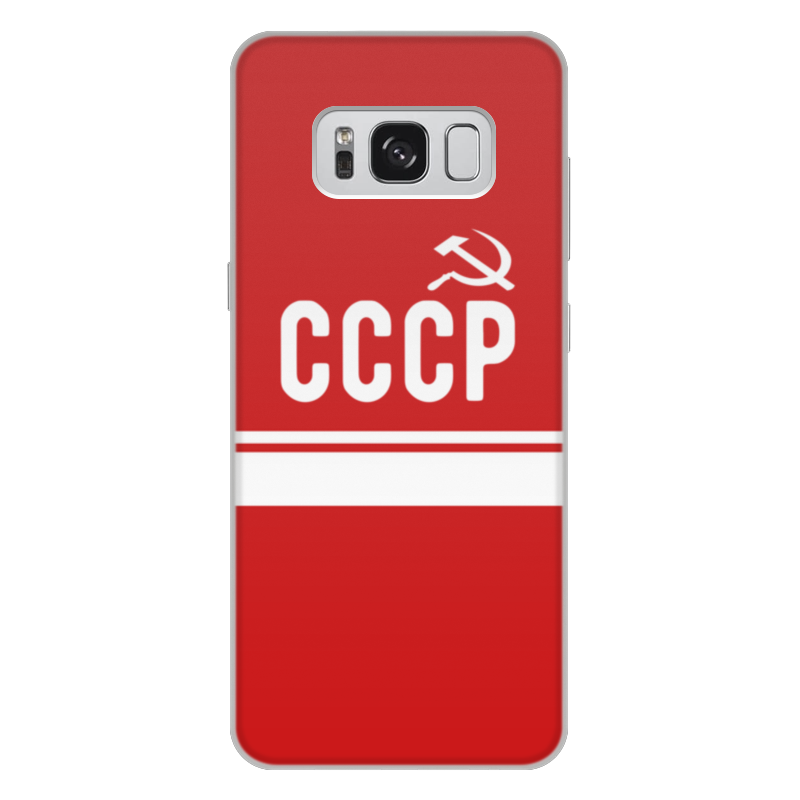 Printio Чехол для Samsung Galaxy S8 Plus, объёмная печать Советский союз