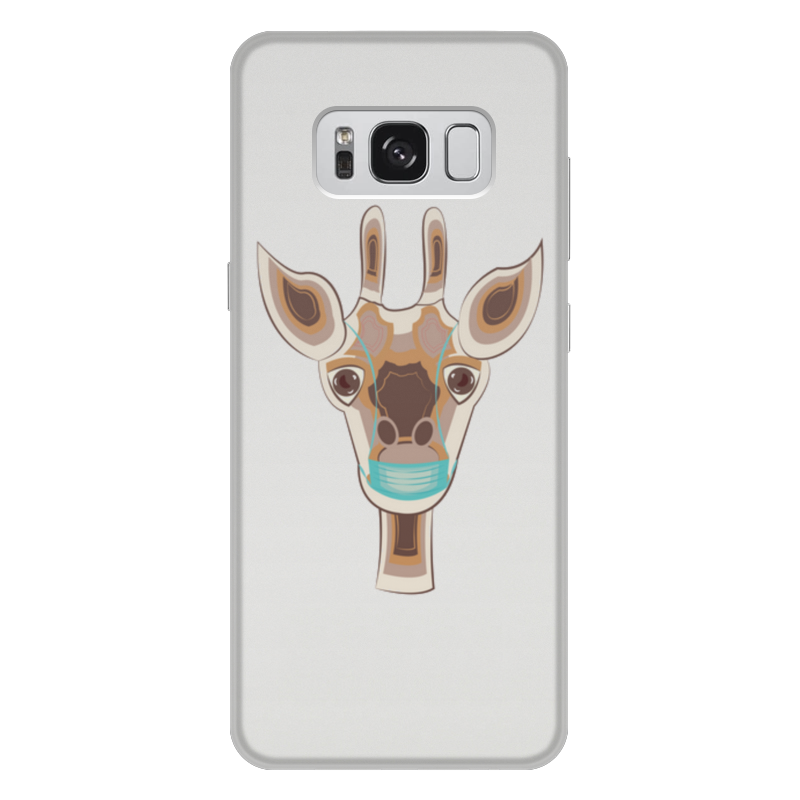 Printio Чехол для Samsung Galaxy S8 Plus, объёмная печать жираф в маске printio чехол для samsung galaxy s8 plus объёмная печать жаба в маске