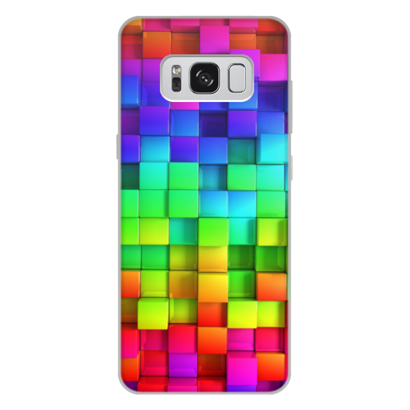Printio Чехол для Samsung Galaxy S8 Plus, объёмная печать Яркие краски printio чехол для samsung galaxy s8 plus объёмная печать изумрудный орнамент бута пейсли
