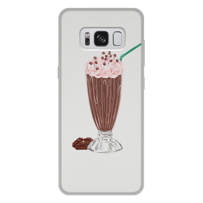 Printio Чехол для Samsung Galaxy S8 Plus, объёмная печать шоколадный коктейль