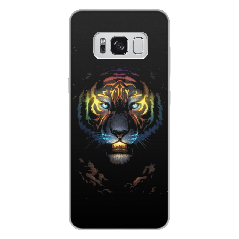 Printio Чехол для Samsung Galaxy S8 Plus, объёмная печать Тигры