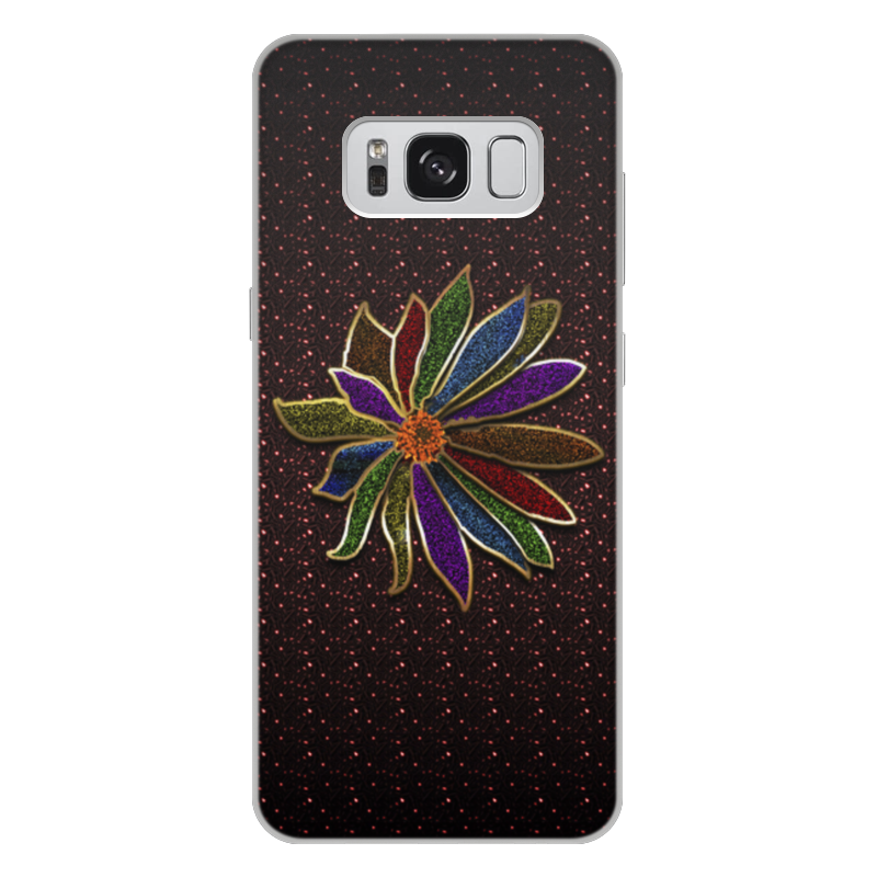 Printio Чехол для Samsung Galaxy S8 Plus, объёмная печать Разноцветный цветок printio чехол для samsung galaxy s8 plus объёмная печать цветок лотоса