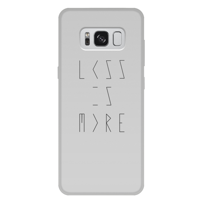Printio Чехол для Samsung Galaxy S8 Plus, объёмная печать Less is more printio чехол для samsung galaxy s8 plus объёмная печать i need more space