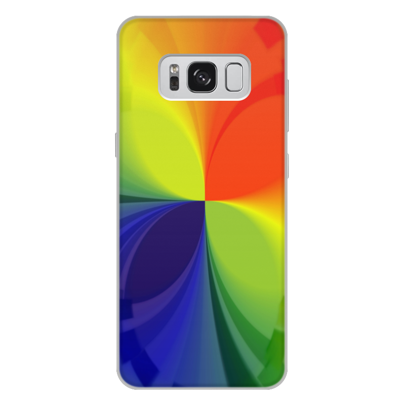 Printio Чехол для Samsung Galaxy S8 Plus, объёмная печать Цветной калейдоскоп жидкий чехол с блестками на счастье на samsung galaxy a72 самсунг галакси а72