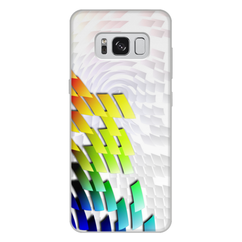Printio Чехол для Samsung Galaxy S8 Plus, объёмная печать С яркой графической абстракцией. чехол пластиковый samsung galaxy a5 радужные апельсины фон