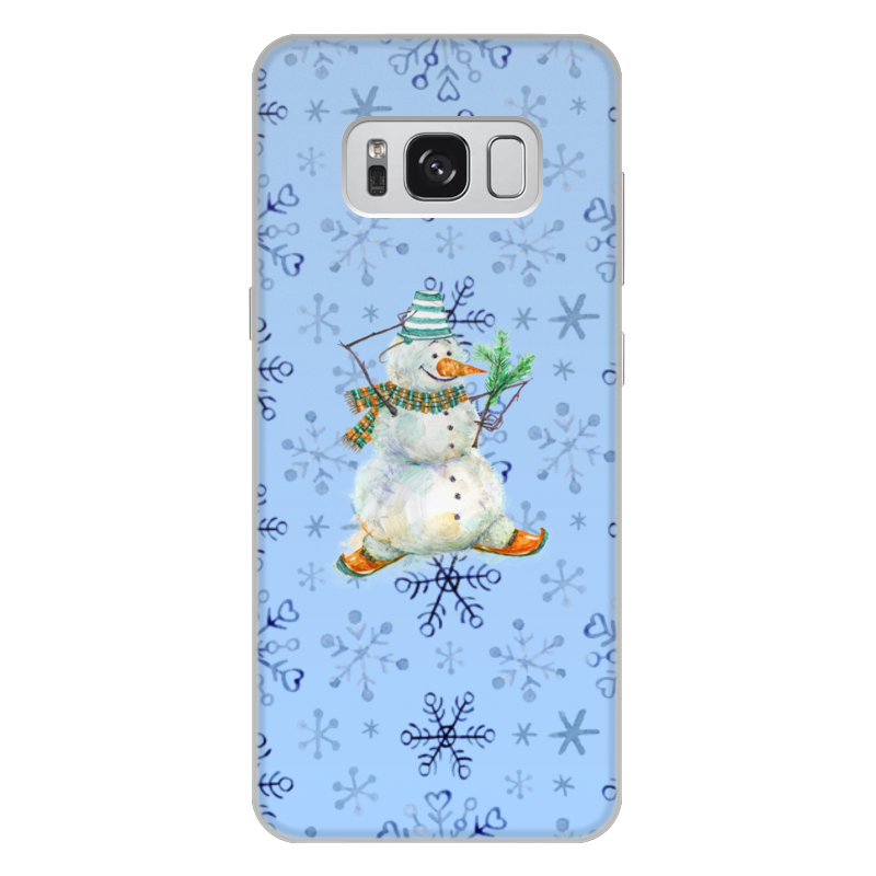Printio Чехол для Samsung Galaxy S8 Plus, объёмная печать Снеговик printio чехол для samsung galaxy s8 объёмная печать снеговик