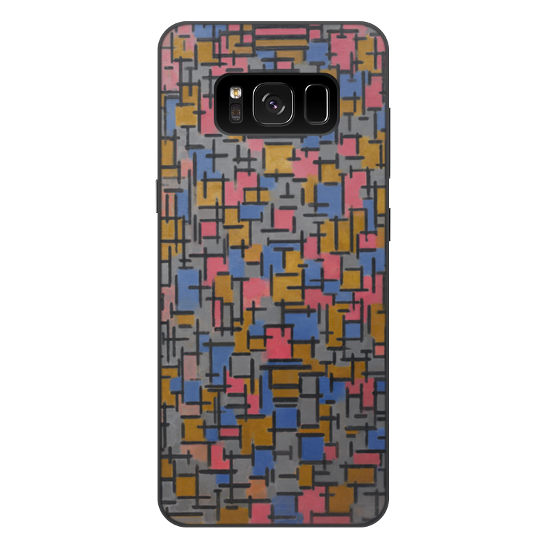 Printio Чехол для Samsung Galaxy S8 Plus, объёмная печать Композиция (питер мондриан)