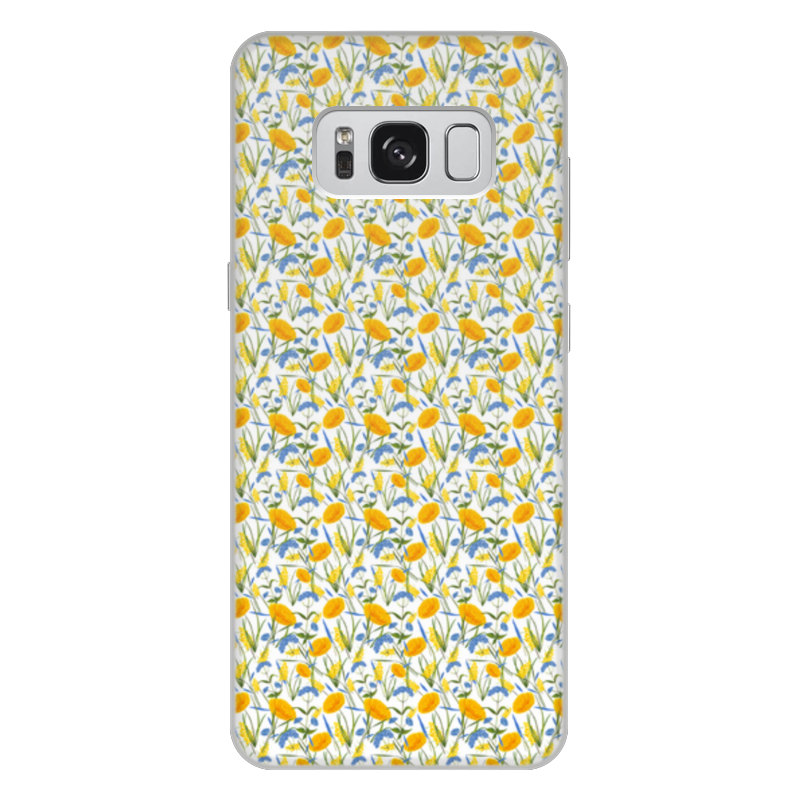 Printio Чехол для Samsung Galaxy S8 Plus, объёмная печать Цветы printio чехол для samsung galaxy s8 объёмная печать дикие цветы
