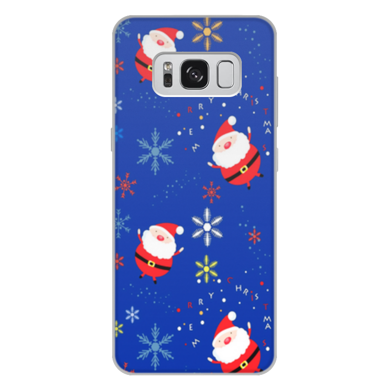 Printio Чехол для Samsung Galaxy S8 Plus, объёмная печать Санта клаус