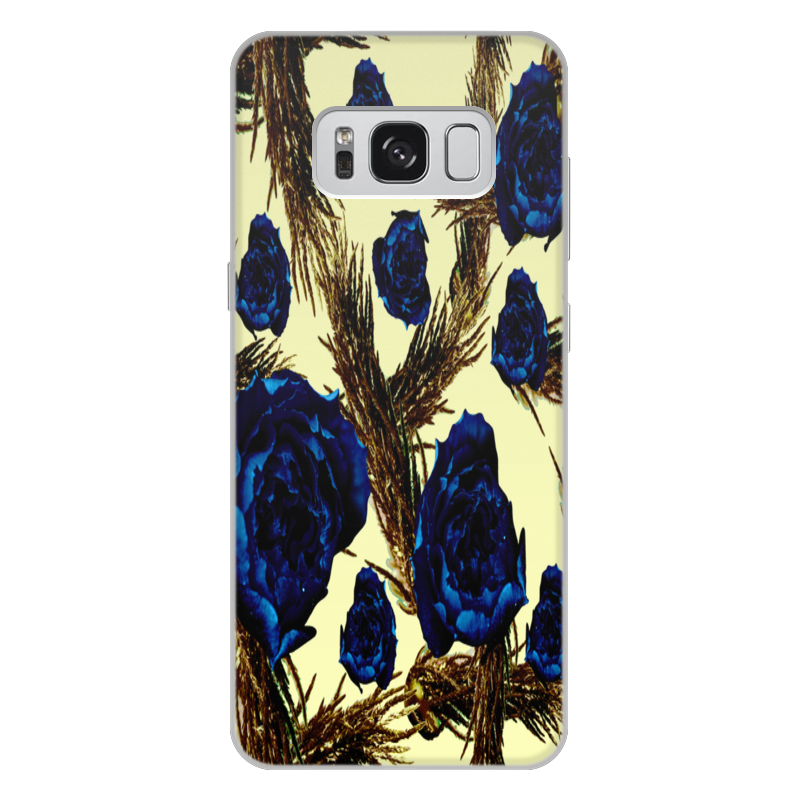 Printio Чехол для Samsung Galaxy S8 Plus, объёмная печать Синие розы