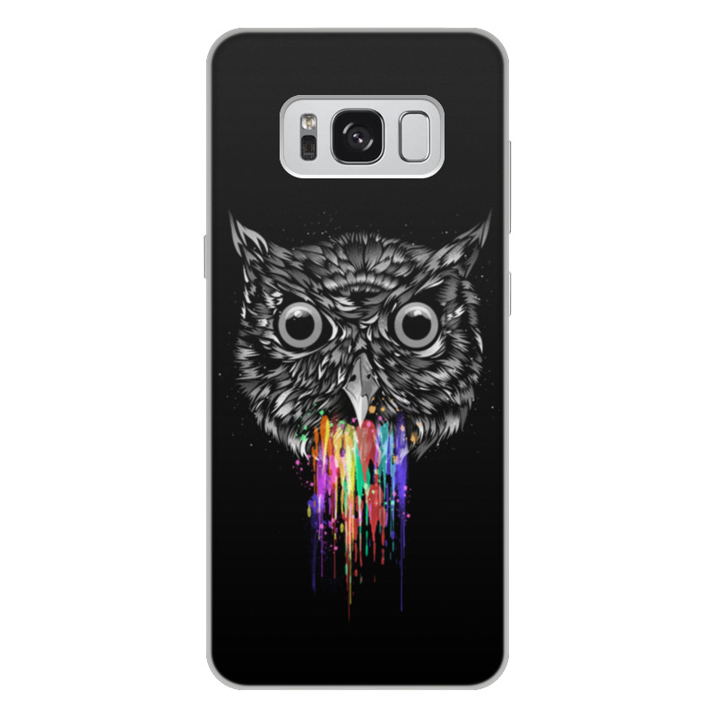 Printio Чехол для Samsung Galaxy S8 Plus, объёмная печать Радужная сова