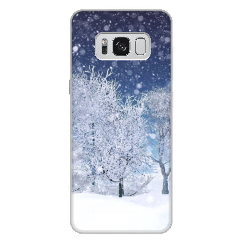 Printio Чехол для Samsung Galaxy S8 Plus, объёмная печать Зимний пейзаж printio чехол для samsung galaxy s8 объёмная печать зимний пейзаж
