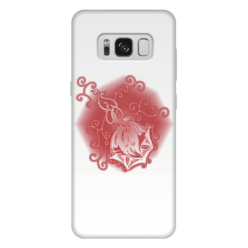 Printio Чехол для Samsung Galaxy S8 Plus, объёмная печать Ажурная роза printio чехол для samsung galaxy s8 объёмная печать ажурная роза сепия
