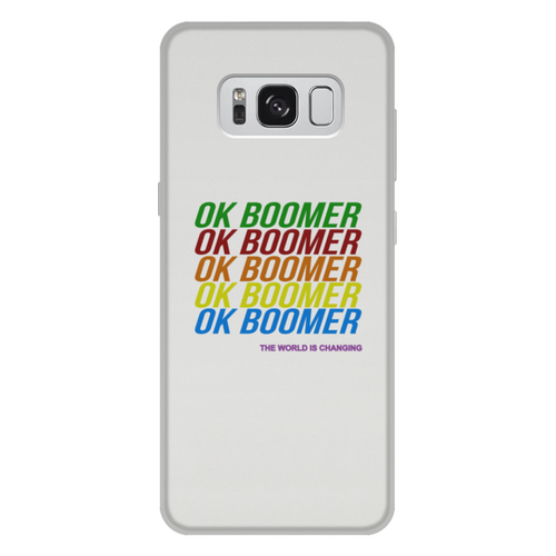 Заказать чехол для Samsung Galaxy S8/S8 Plus в Москве. Чехол для Samsung Galaxy S8 Plus, объёмная печать Ok Boomer от DESIGNER   - готовые дизайны и нанесение принтов.