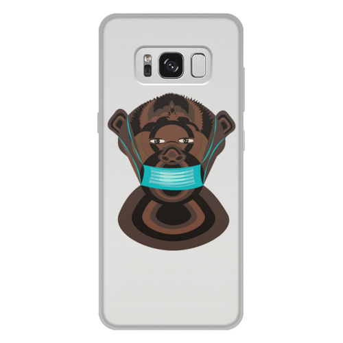 Заказать чехол для Samsung Galaxy S8/S8 Plus в Москве. Чехол для Samsung Galaxy S8 Plus, объёмная печать  Шимпанзе в маске от Stil na yarkosti - готовые дизайны и нанесение принтов.