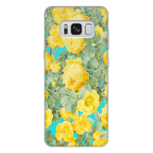 Заказать чехол для Samsung Galaxy S8/S8 Plus в Москве. Чехол для Samsung Galaxy S8 Plus, объёмная печать желтые цветы от THE_NISE  - готовые дизайны и нанесение принтов.