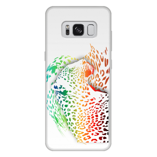 Заказать чехол для Samsung Galaxy S8/S8 Plus в Москве. Чехол для Samsung Galaxy S8 Plus, объёмная печать Радужный леопард от Zorgo-Art  - готовые дизайны и нанесение принтов.