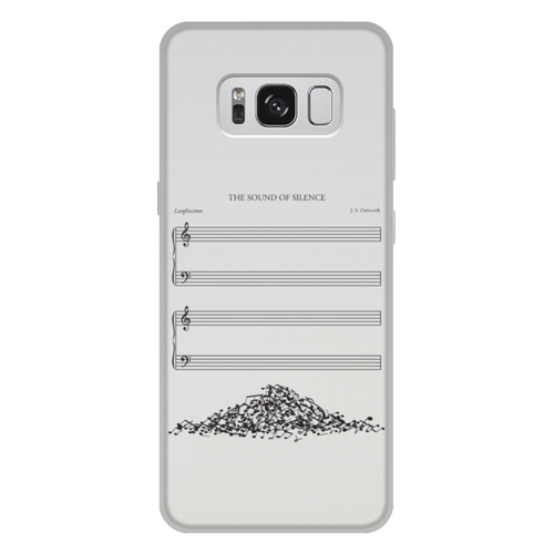 Заказать чехол для Samsung Galaxy S8/S8 Plus в Москве. Чехол для Samsung Galaxy S8 Plus, объёмная печать Звук тишины от ISliM - готовые дизайны и нанесение принтов.