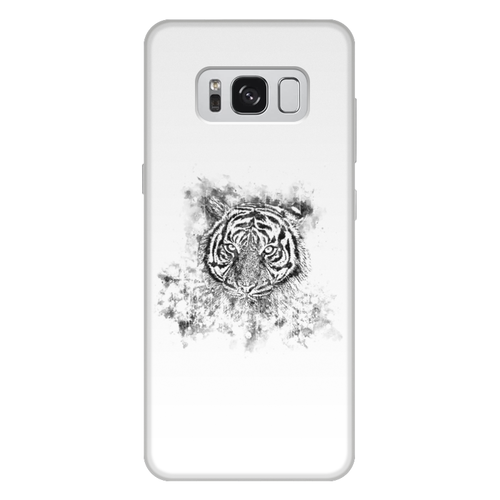 Заказать чехол для Samsung Galaxy S8/S8 Plus в Москве. Чехол для Samsung Galaxy S8 Plus, объёмная печать Белый тигр от ISliM - готовые дизайны и нанесение принтов.