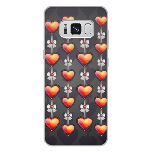 Заказать чехол для Samsung Galaxy S8/S8 Plus в Москве. Чехол для Samsung Galaxy S8 Plus, объёмная печать сердечки от THE_NISE  - готовые дизайны и нанесение принтов.