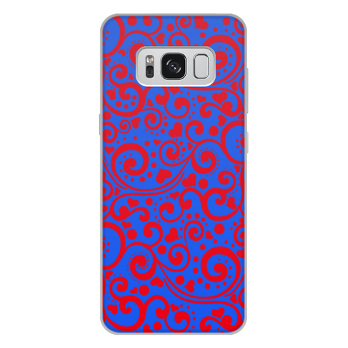 Заказать чехол для Samsung Galaxy S8/S8 Plus в Москве. Чехол для Samsung Galaxy S8 Plus, объёмная печать Сердечки от THE_NISE  - готовые дизайны и нанесение принтов.