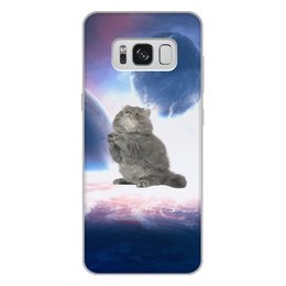 Заказать чехол для Samsung Galaxy S8/S8 Plus в Москве. Чехол для Samsung Galaxy S8 Plus, объёмная печать Кот в космосе от THE_NISE  - готовые дизайны и нанесение принтов.