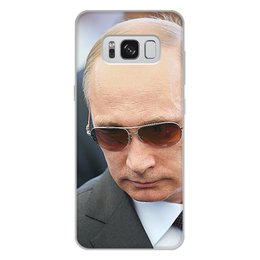 Заказать чехол для Samsung Galaxy S8/S8 Plus в Москве. Чехол для Samsung Galaxy S8 Plus, объёмная печать ПУТИН. ПОЛИТИКА от robus - готовые дизайны и нанесение принтов.