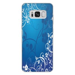Заказать чехол для Samsung Galaxy S8/S8 Plus в Москве. Чехол для Samsung Galaxy S8 Plus, объёмная печать узор цветов от THE_NISE  - готовые дизайны и нанесение принтов.