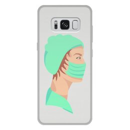 Заказать чехол для Samsung Galaxy S8/S8 Plus в Москве. Чехол для Samsung Galaxy S8 Plus, объёмная печать  Медицинский работник в маске от Stil na yarkosti - готовые дизайны и нанесение принтов.