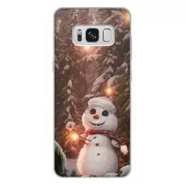 Заказать чехол для Samsung Galaxy S8/S8 Plus в Москве. Чехол для Samsung Galaxy S8 Plus, объёмная печать Снеговик в лесу от Дана Столыпина - готовые дизайны и нанесение принтов.