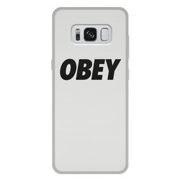 Заказать чехол для Samsung Galaxy S8/S8 Plus в Москве. Чехол для Samsung Galaxy S8 Plus, объёмная печать OBEY  от DESIGNER   - готовые дизайны и нанесение принтов.