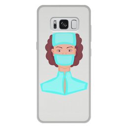 Заказать чехол для Samsung Galaxy S8/S8 Plus в Москве. Чехол для Samsung Galaxy S8 Plus, объёмная печать Медсестра в маске от Stil na yarkosti - готовые дизайны и нанесение принтов.