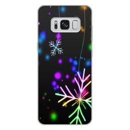 Заказать чехол для Samsung Galaxy S8/S8 Plus в Москве. Чехол для Samsung Galaxy S8 Plus, объёмная печать Снежинки от THE_NISE  - готовые дизайны и нанесение принтов.