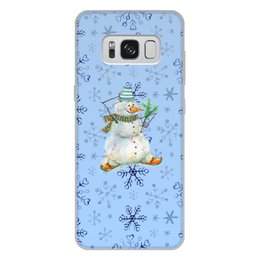 Заказать чехол для Samsung Galaxy S8/S8 Plus в Москве. Чехол для Samsung Galaxy S8 Plus, объёмная печать снеговик от THE_NISE  - готовые дизайны и нанесение принтов.