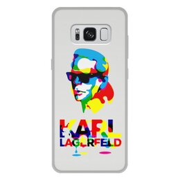 Заказать чехол для Samsung Galaxy S8/S8 Plus в Москве. Чехол для Samsung Galaxy S8 Plus, объёмная печать Karl Lagerfeld от Leichenwagen - готовые дизайны и нанесение принтов.