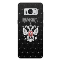 Заказать чехол для Samsung Galaxy S8/S8 Plus в Москве. Чехол для Samsung Galaxy S8 Plus, объёмная печать   Герб России от THE_NISE  - готовые дизайны и нанесение принтов.