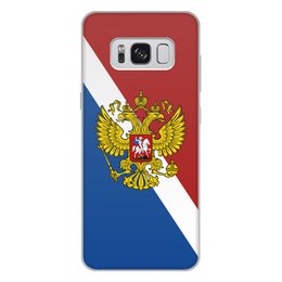 Заказать чехол для Samsung Galaxy S8/S8 Plus в Москве. Чехол для Samsung Galaxy S8 Plus, объёмная печать Флаг России от THE_NISE  - готовые дизайны и нанесение принтов.