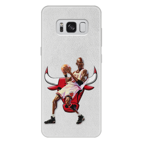 Заказать чехол для Samsung Galaxy S8/S8 Plus в Москве. Чехол для Samsung Galaxy S8 Plus кожаный Michael Jordan Cartooney от Mesk08 - готовые дизайны и нанесение принтов.