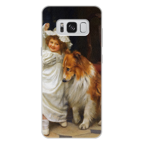 Заказать чехол для Samsung Galaxy S8/S8 Plus в Москве. Чехол для Samsung Galaxy S8 Plus кожаный Картина Артура Элсли (1860-1952) от Apfelbaum - готовые дизайны и нанесение принтов.