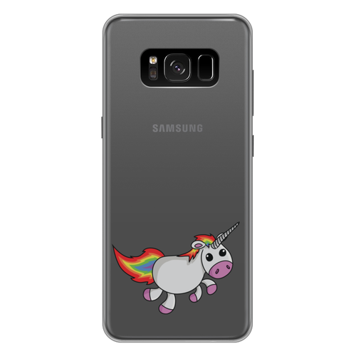 Заказать чехол для Samsung Galaxy S8/S8 Plus в Москве. Чехол для Samsung Galaxy S8 Plus силиконовый Единорог радужный от hariko - готовые дизайны и нанесение принтов.