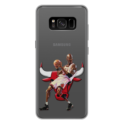 Заказать чехол для Samsung Galaxy S8/S8 Plus в Москве. Чехол для Samsung Galaxy S8 Plus силиконовый Michael Jordan Cartooney от Mesk08 - готовые дизайны и нанесение принтов.